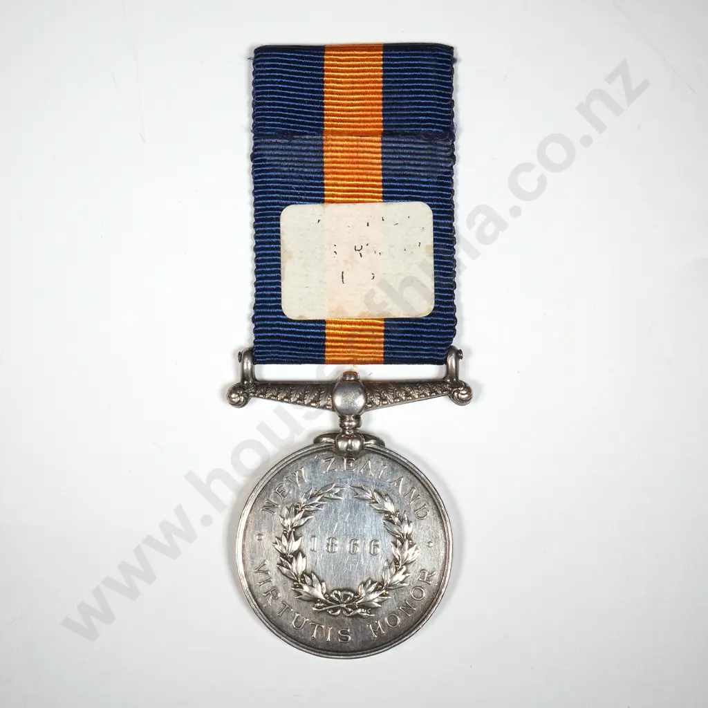 New Zealand War Medal to Thomas Rourke - 1st Battalion 12 Regiment Suffolk  Image 1++