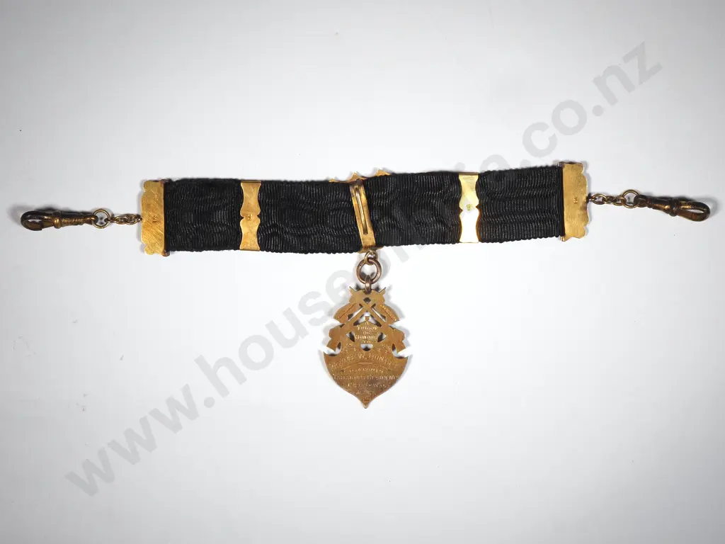 Two WW1 Return Fobs to Two Brothers - One KIA in 9ct Gold from Tahakopa  Image 1++