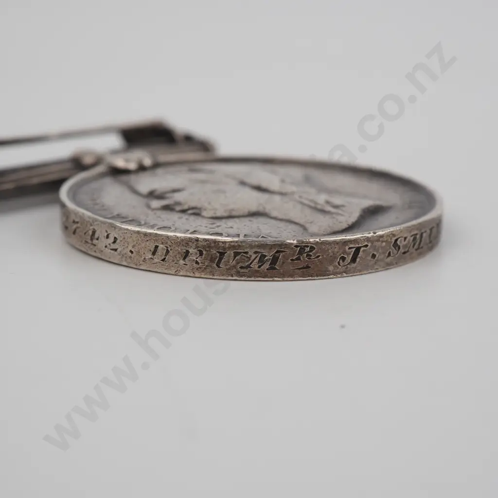 1882 Egypt Medal w Tel-E-Kebir Clasp named to 2742 Drummer J Smith 2nd High L I  Image 1++