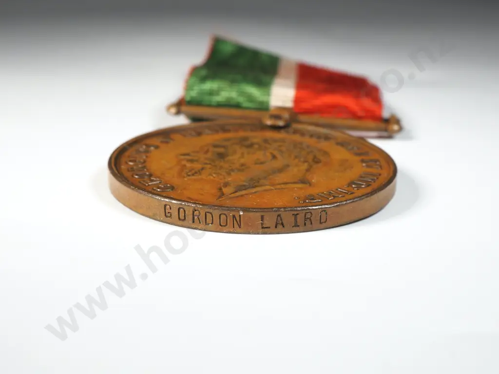 WW1 UK Mercantile Marine Medal to Gordon Laird (NZer)  Image 1++