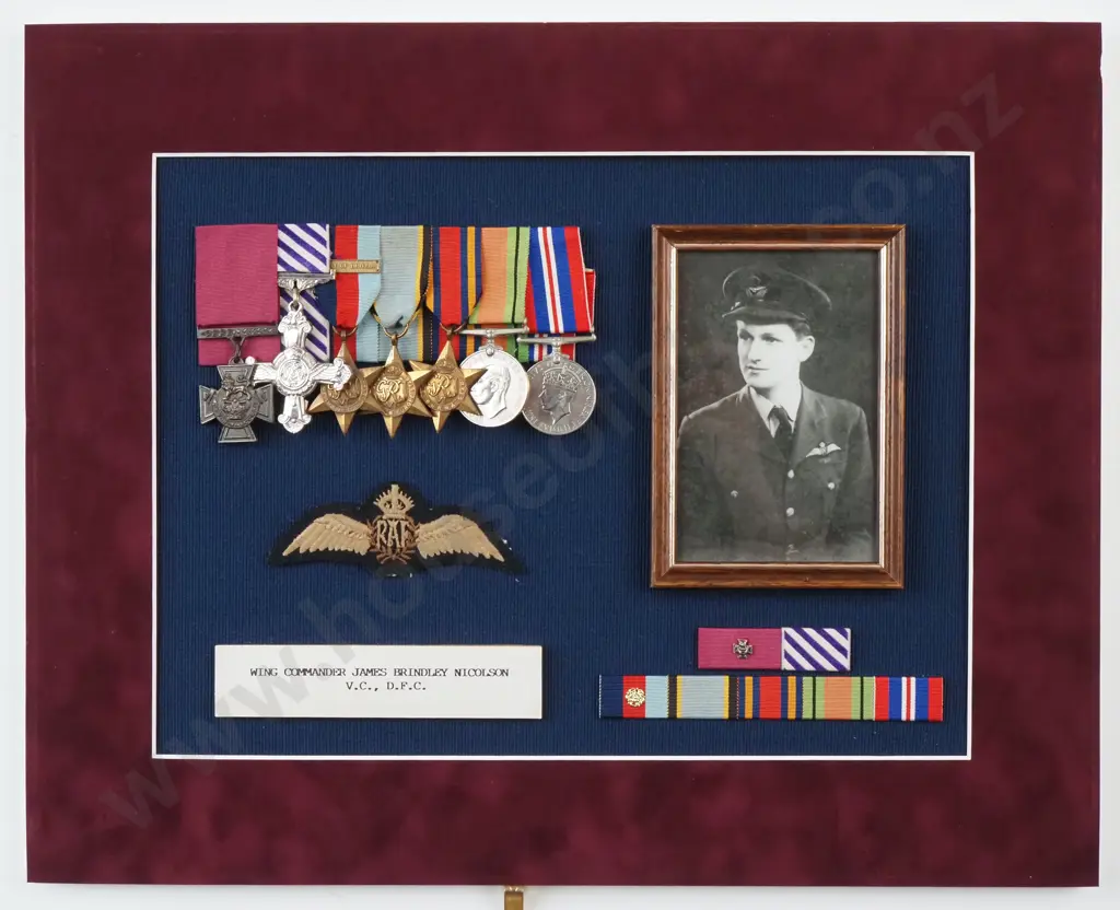 Wing Commander J B Nicolson VC DFC RAF. A Jewellers Copy - Excellent Example - The Rest of the Medals INCL ACE are Real Image 1++