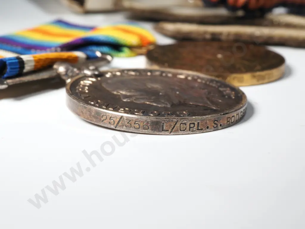 WW1 New Zealand Pair / Photograph / Ephemera to 25/356 L/CPL S Rodgers Image 1++