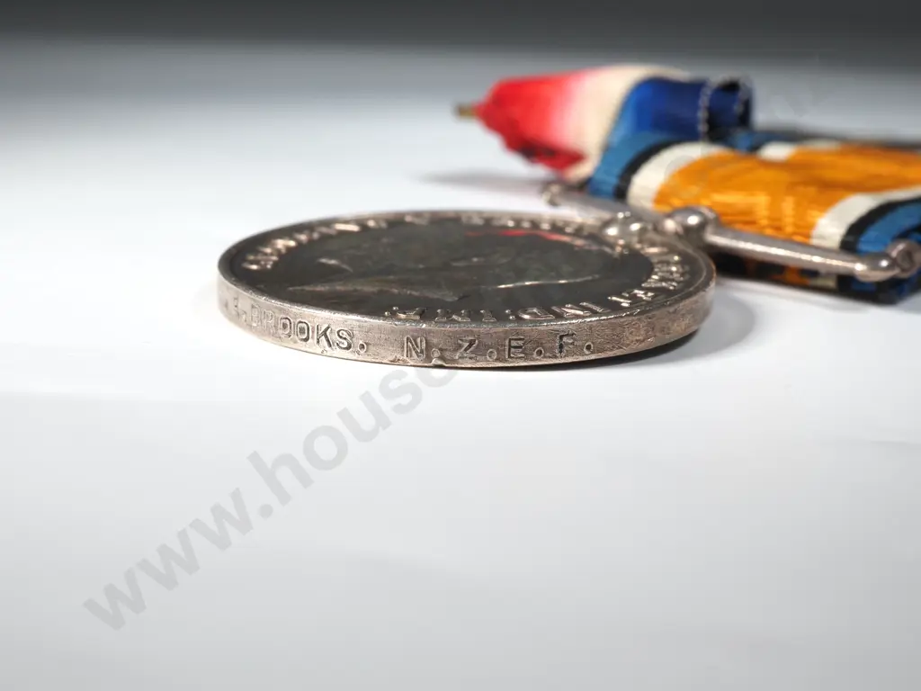 WW1 Trio to 2/28a Dvr Edward Brooks NZEF  Image 1++