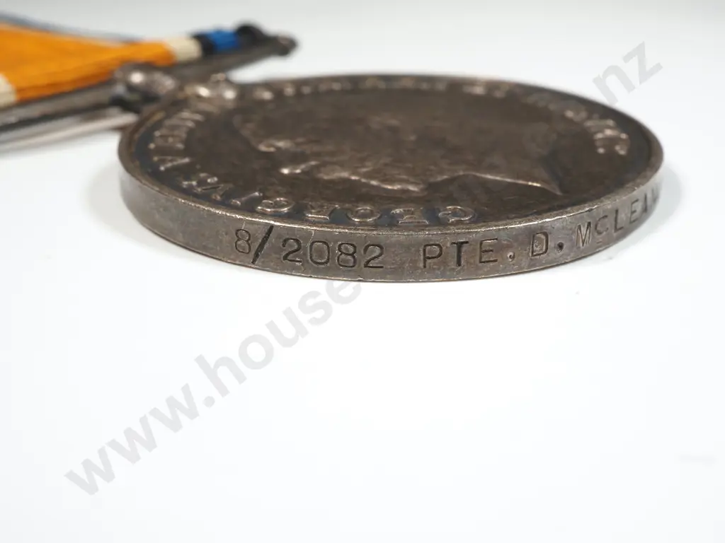 WW1 1914/15 Star & BWM to 8/2082 Pte D Mclean NZEF Image 1++