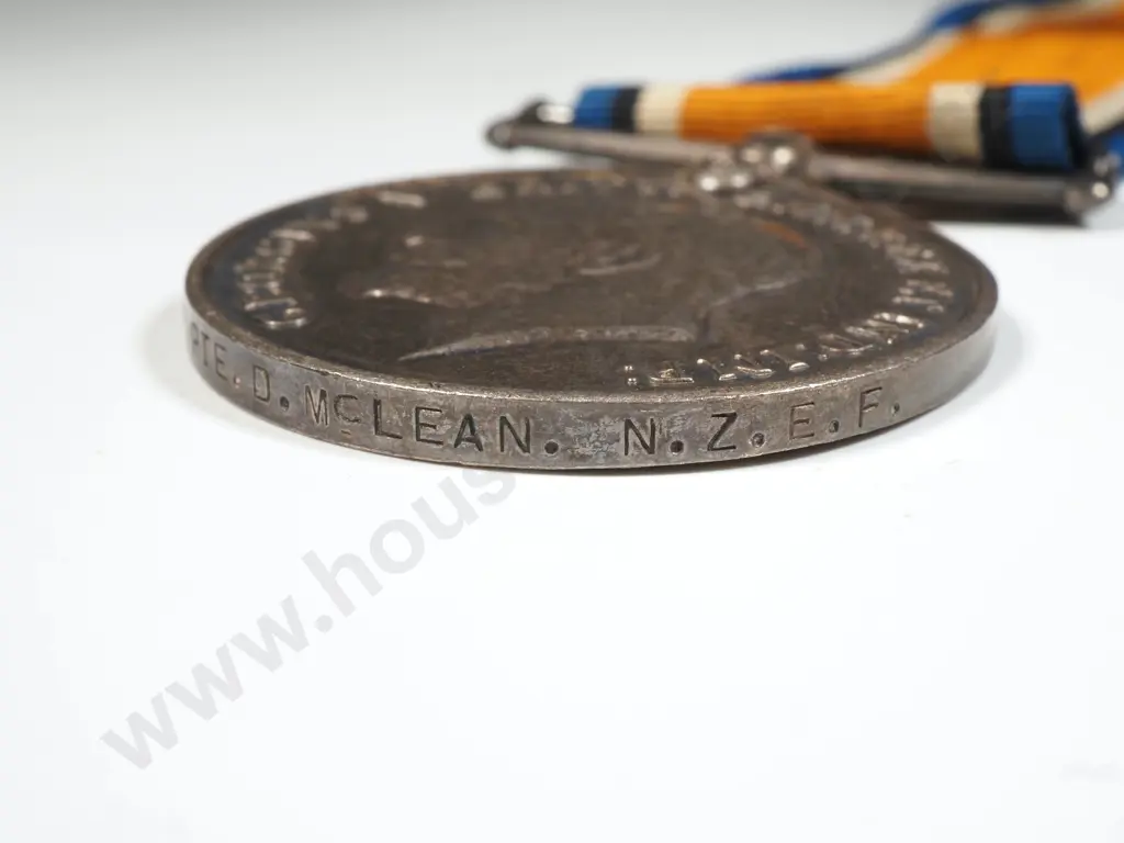 WW1 1914/15 Star & BWM to 8/2082 Pte D Mclean NZEF Image 1++