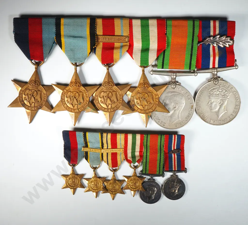 WW2 MID Air Crew Europe Medal Group to 29247 Wing Commander C M H Outram  Image 1++