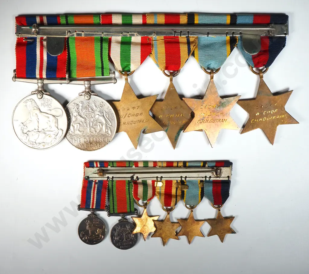 WW2 MID Air Crew Europe Medal Group to 29247 Wing Commander C M H Outram  Image 1++