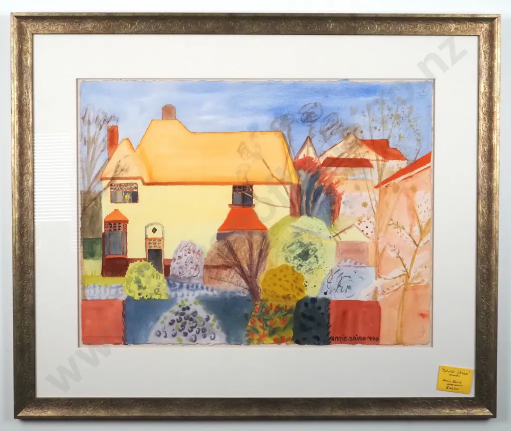 Annie Baird. 1990. Melville Street, Dunedin. Watercolour. Image 1++