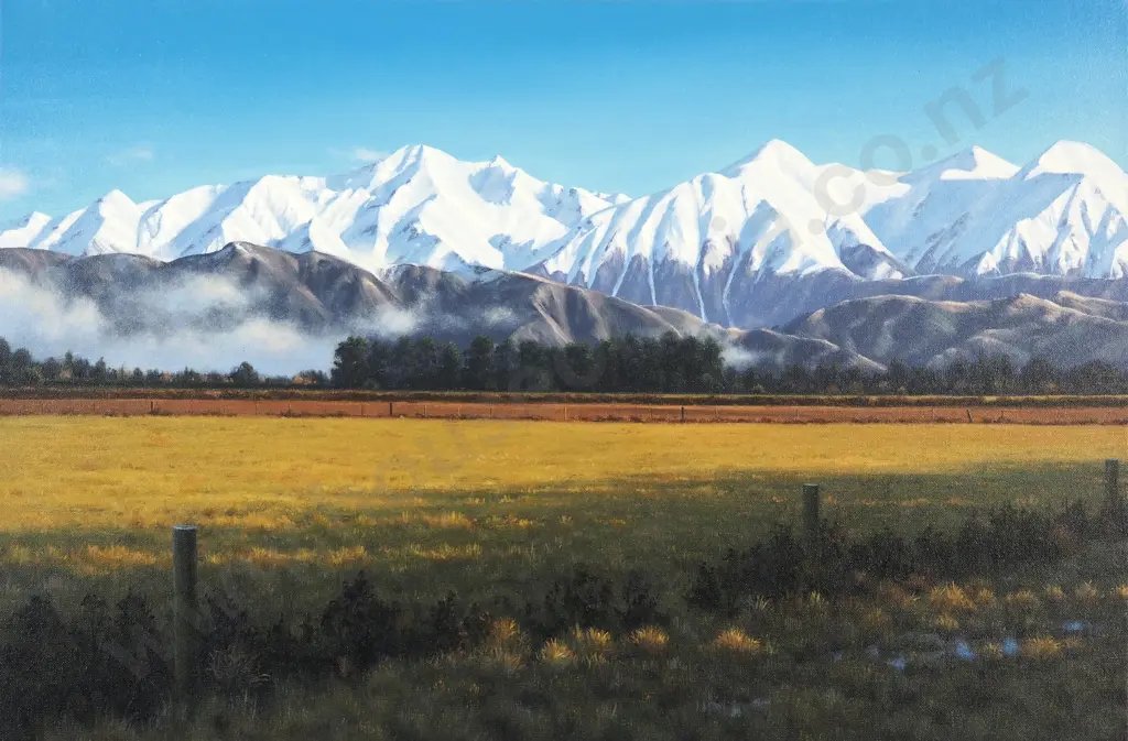 Nathanael Provis. Landscape. Oil on Canvas Diptych. Image 1++