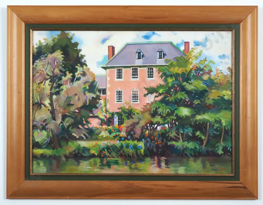 Shirley Lee. Jacobs House, Christ College. Oil On Board. Image 1++