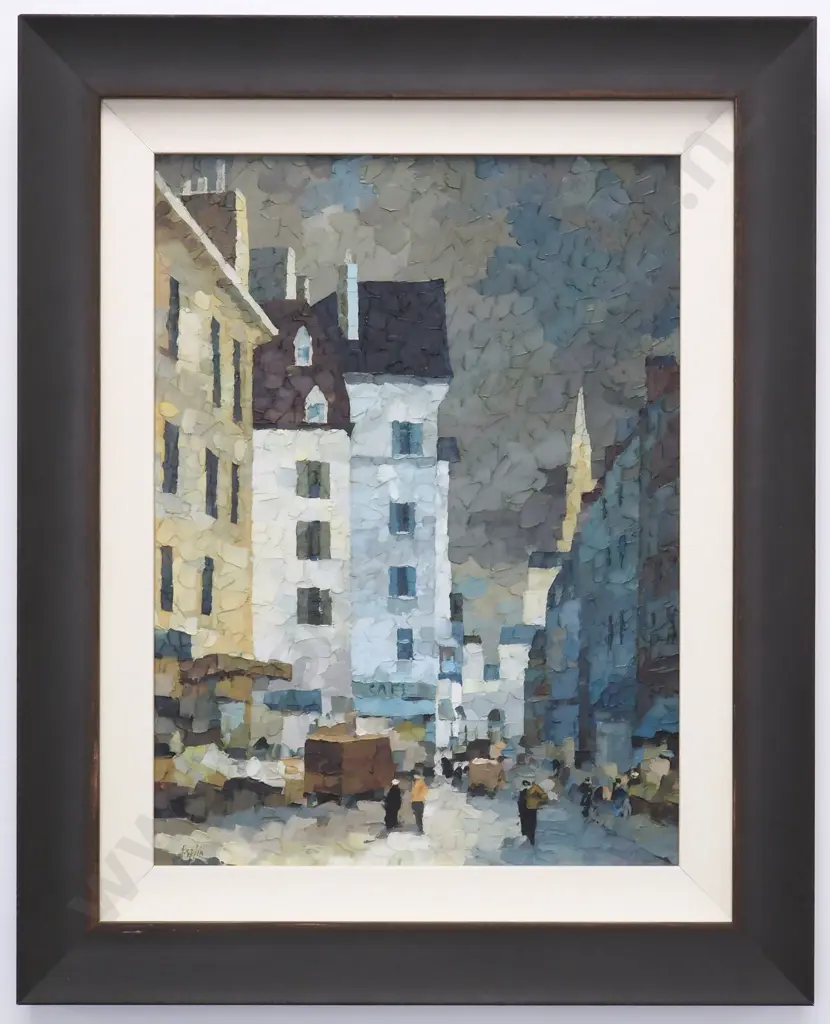 Tom Esplin. Rue St Martin, Paris. Oil on Board. Image 1++