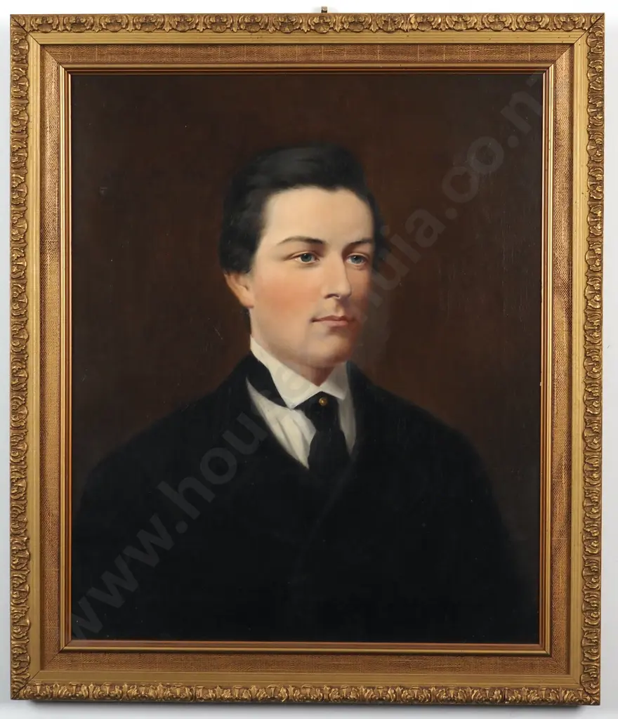 Portrait - Colonial Gentleman. Oil on Canvas. Image 1++
