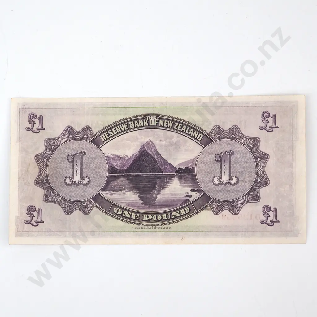 ONE POUND, SERIAL D 125359, ALMOST UNCIRCULATED, C.V. $2600 Image 1++