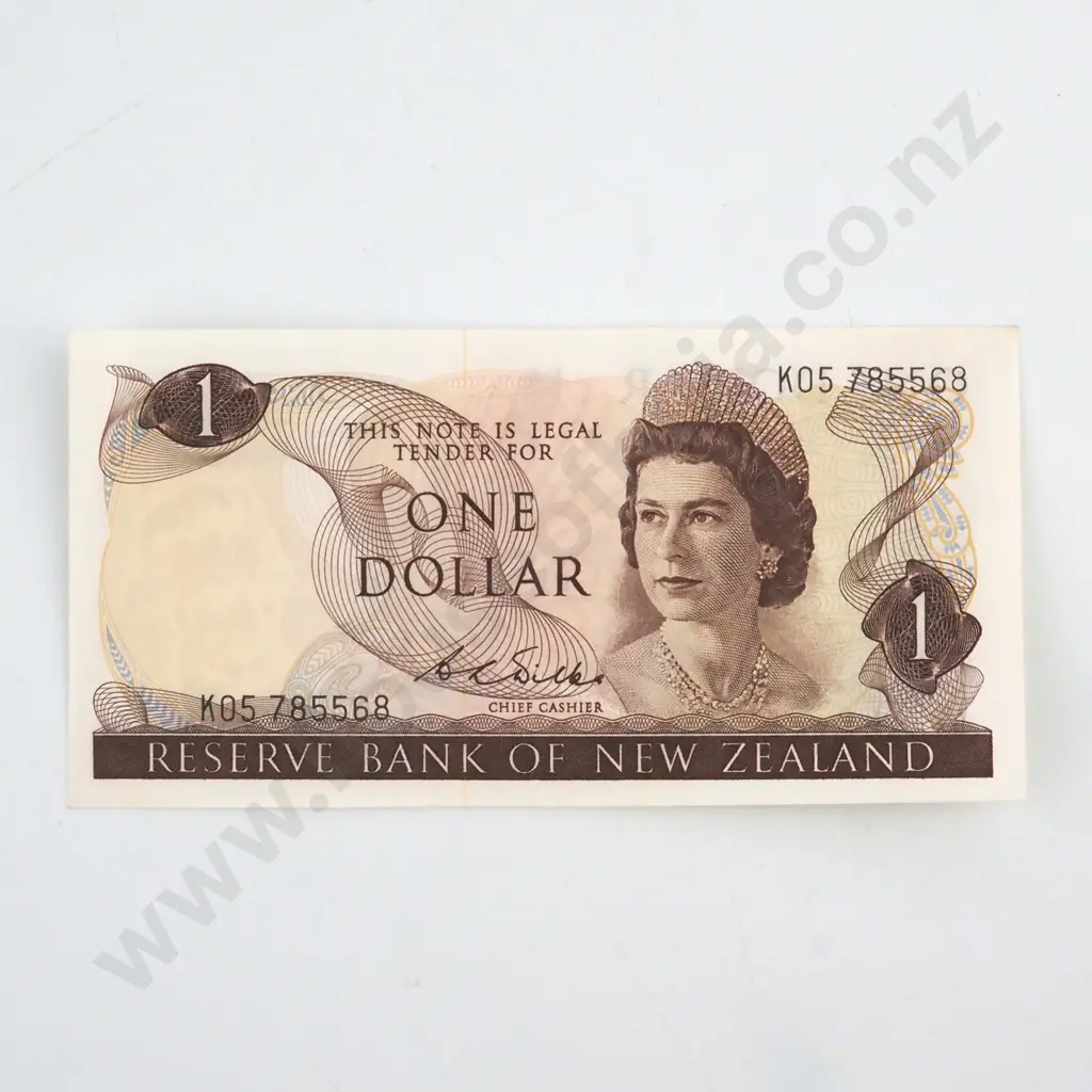 WILKS SIGNATURE, SERIAL K05 785568, ALMOST UNCIRCULATED, C.V. $70 Image 1++