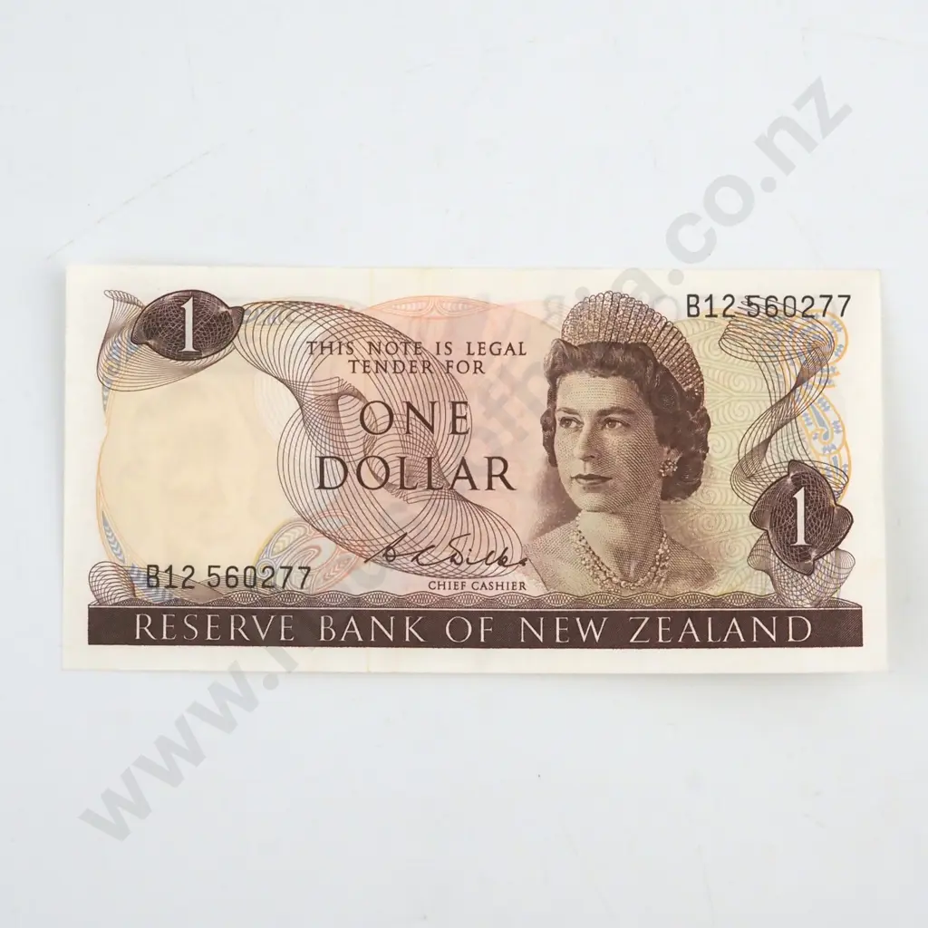 WILKS SIGNATURE, SERIAL B12 560277, ALMOST UNCIRCULATED, C.V. $70 Image 1++