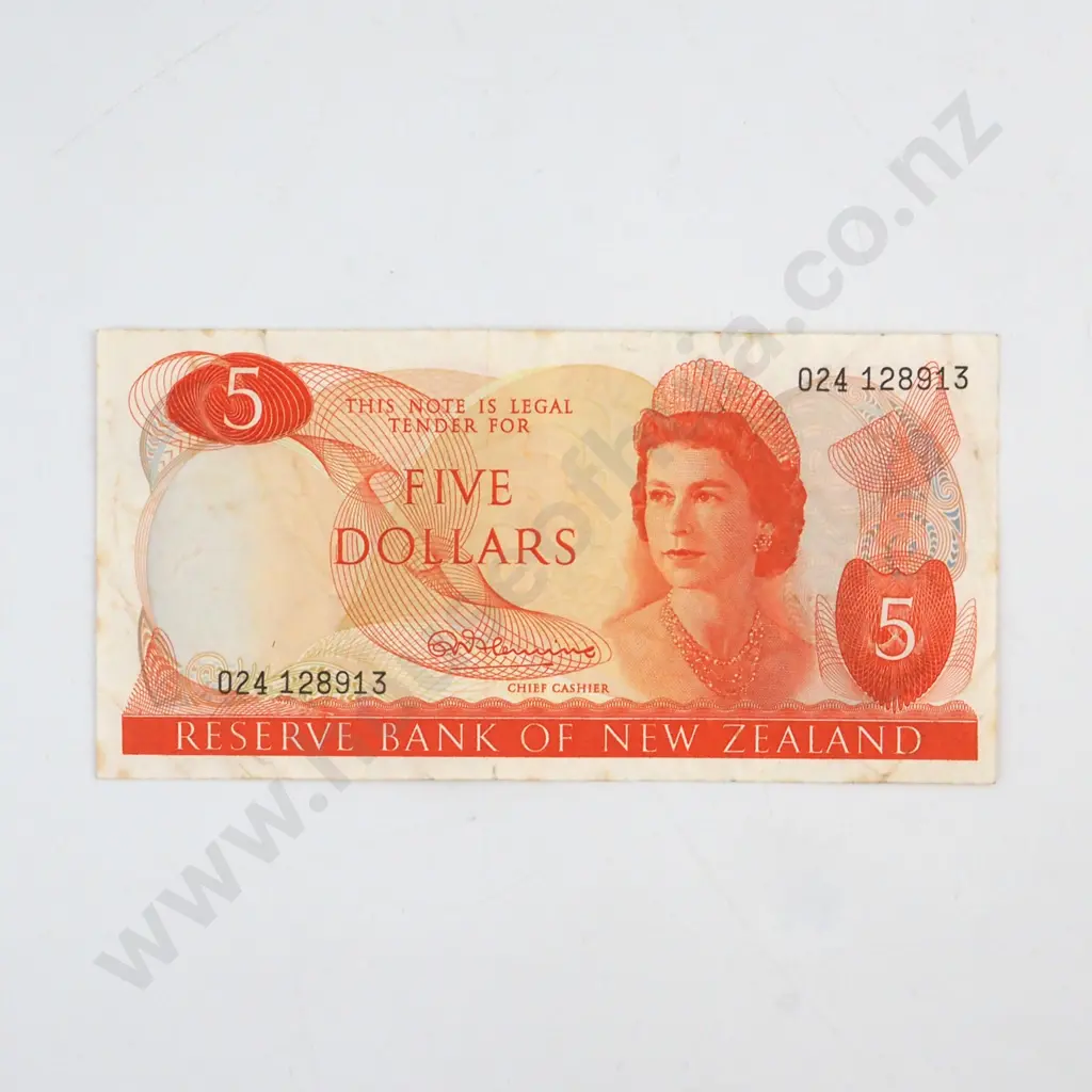 FLEMING SIGNATURE, SERIAL 024 128913 ( LAST PREFIX OF SIGNATURE ), FINE, C.V. $125 Image 1++