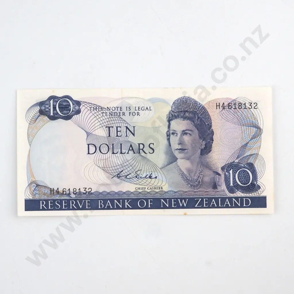 WILKS SIGNATURE, SERIAL H4 618132 ( FIRST PREFIX OF SIGNATURE ), ALMOST UNCIRCULATED, C.V. $500 Image 1++
