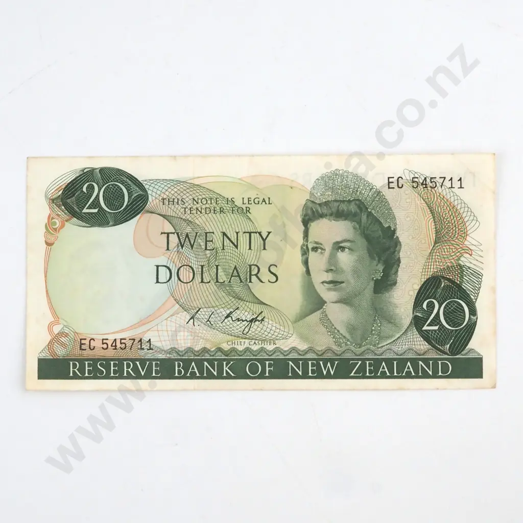 KNIGHT SIGNATURE, SERIAL EC 545711 ( LAST PREFIX OF SIGNATURE ), VERY FINE, C.V. $150 Image 1++