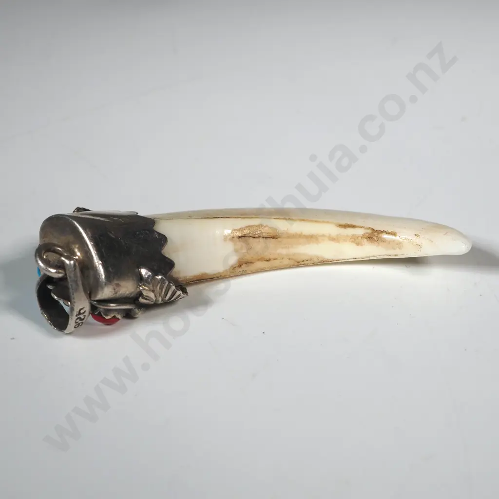 Sterling Silver Navajo Style Tooth Pendants Image 1++