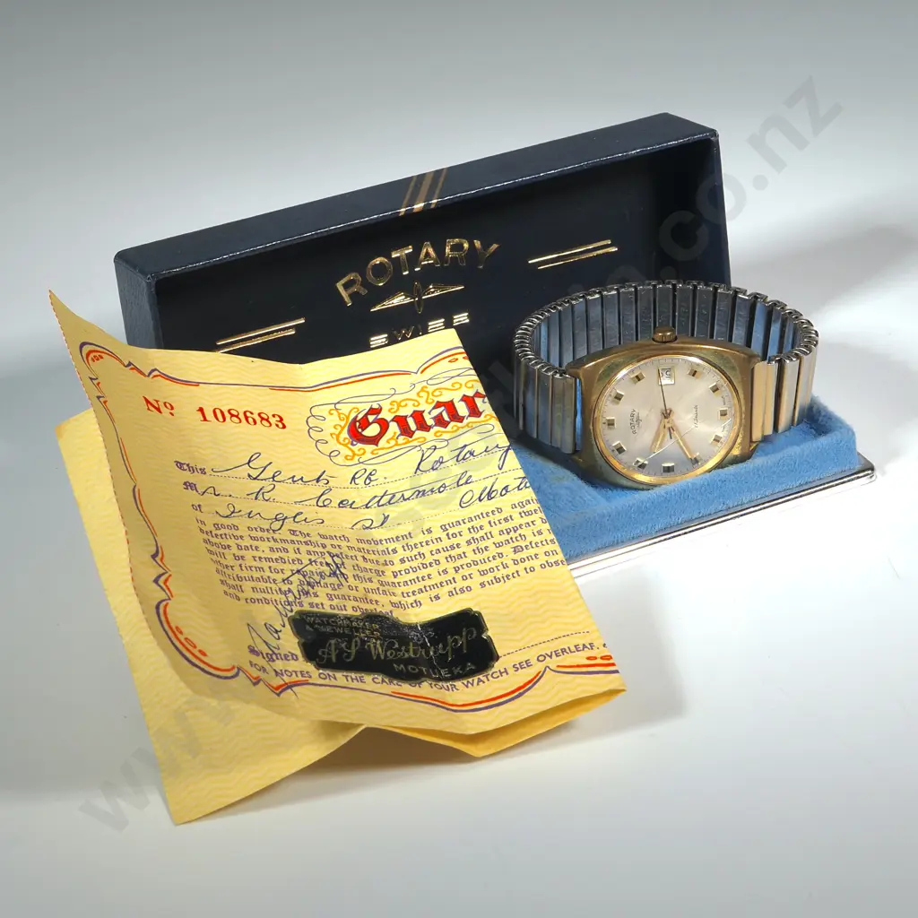 Cased Swiss Rotary Wrist Watch Image 1++