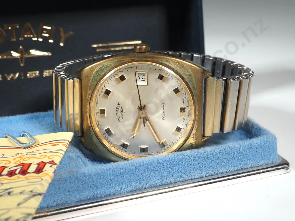 Cased Swiss Rotary Wrist Watch Image 1++