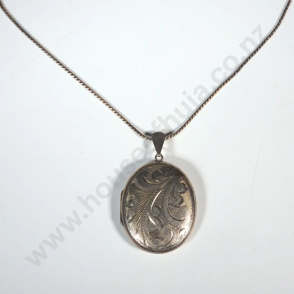 Sterling Silver Locket Birmingham on Sterling chain Image 1++