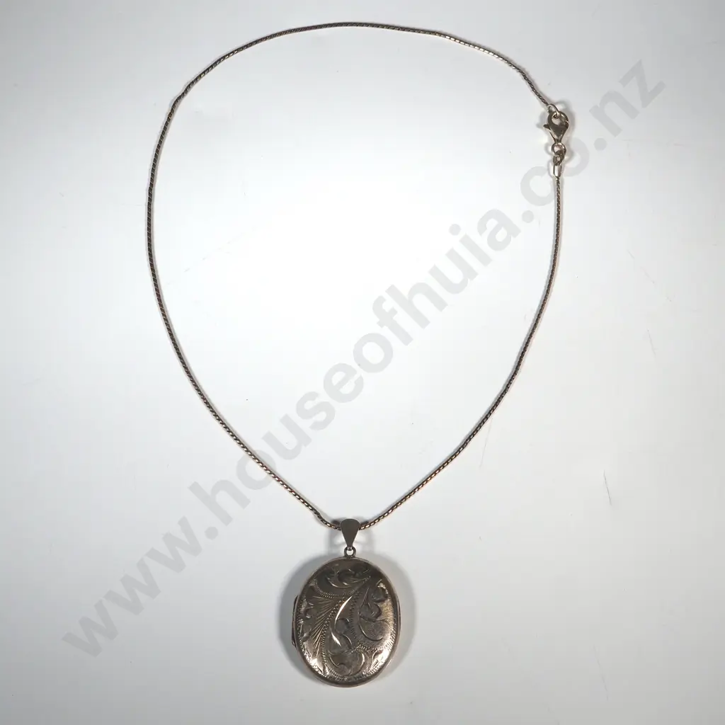 Sterling Silver Locket Birmingham on Sterling chain Image 1++