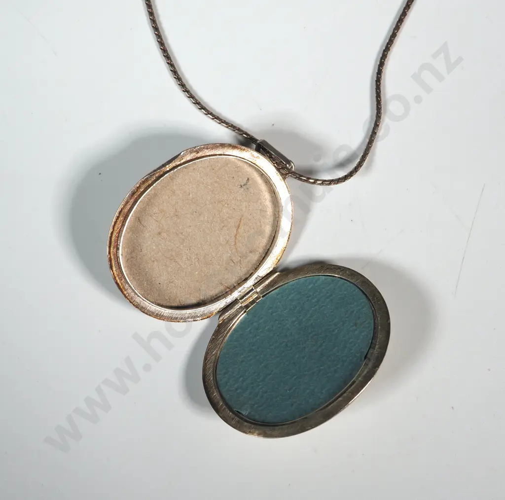 Sterling Silver Locket Birmingham on Sterling chain Image 1++