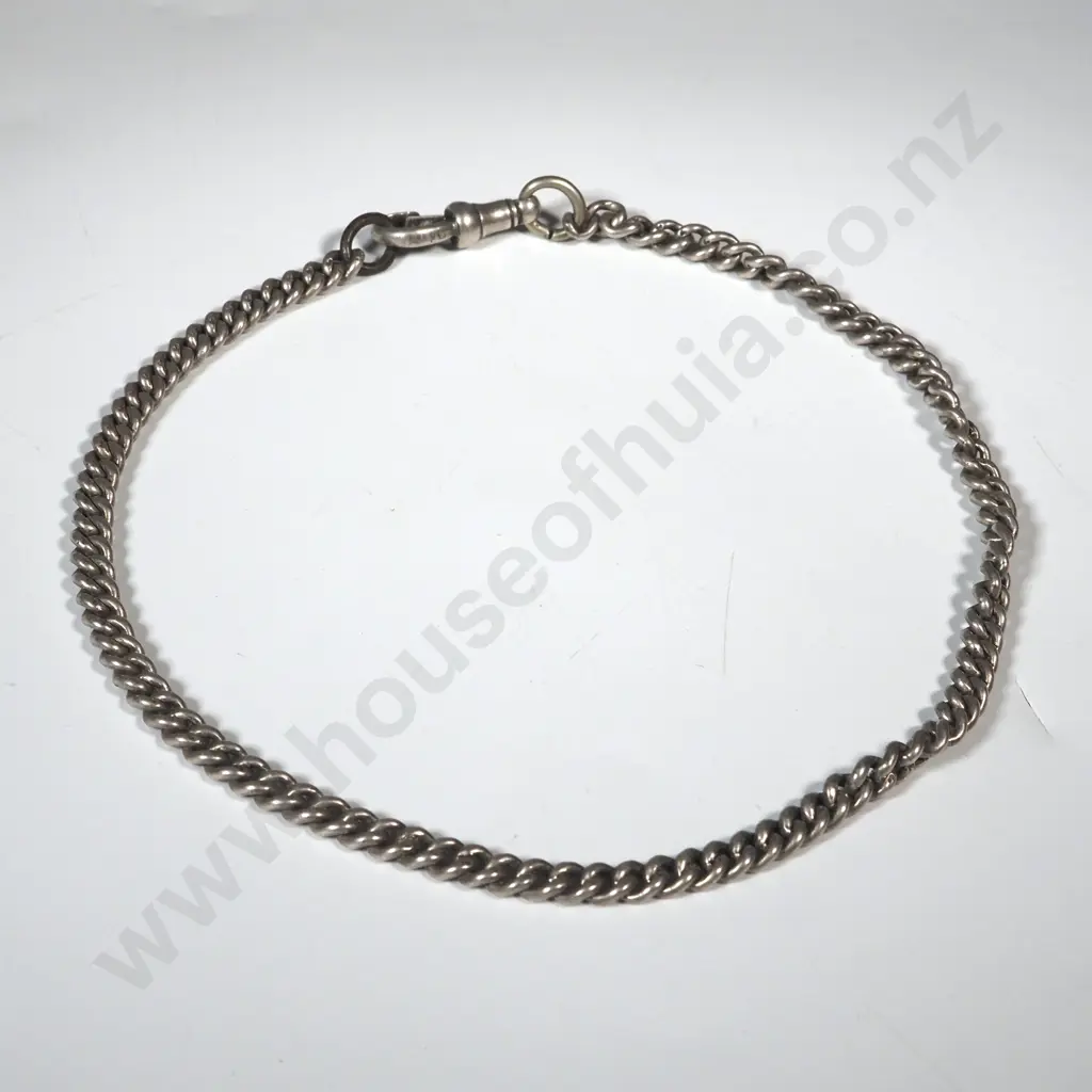 Vintage Sterling Silver Fob Chain Image 1++