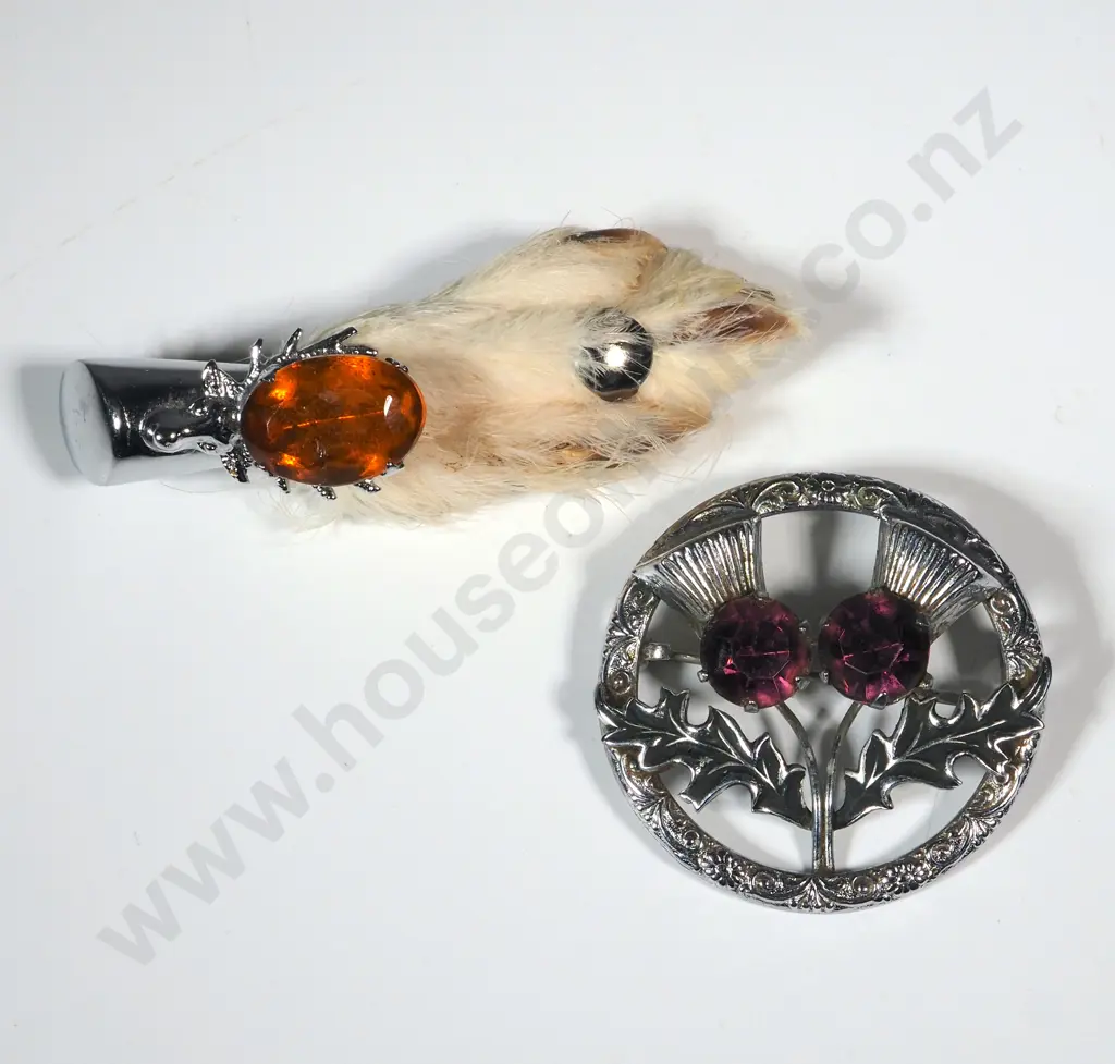 Two Scottish Themed Brooches Image 1++