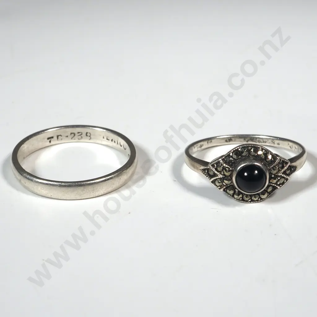 Two Sterling Silver Rings Image 1++