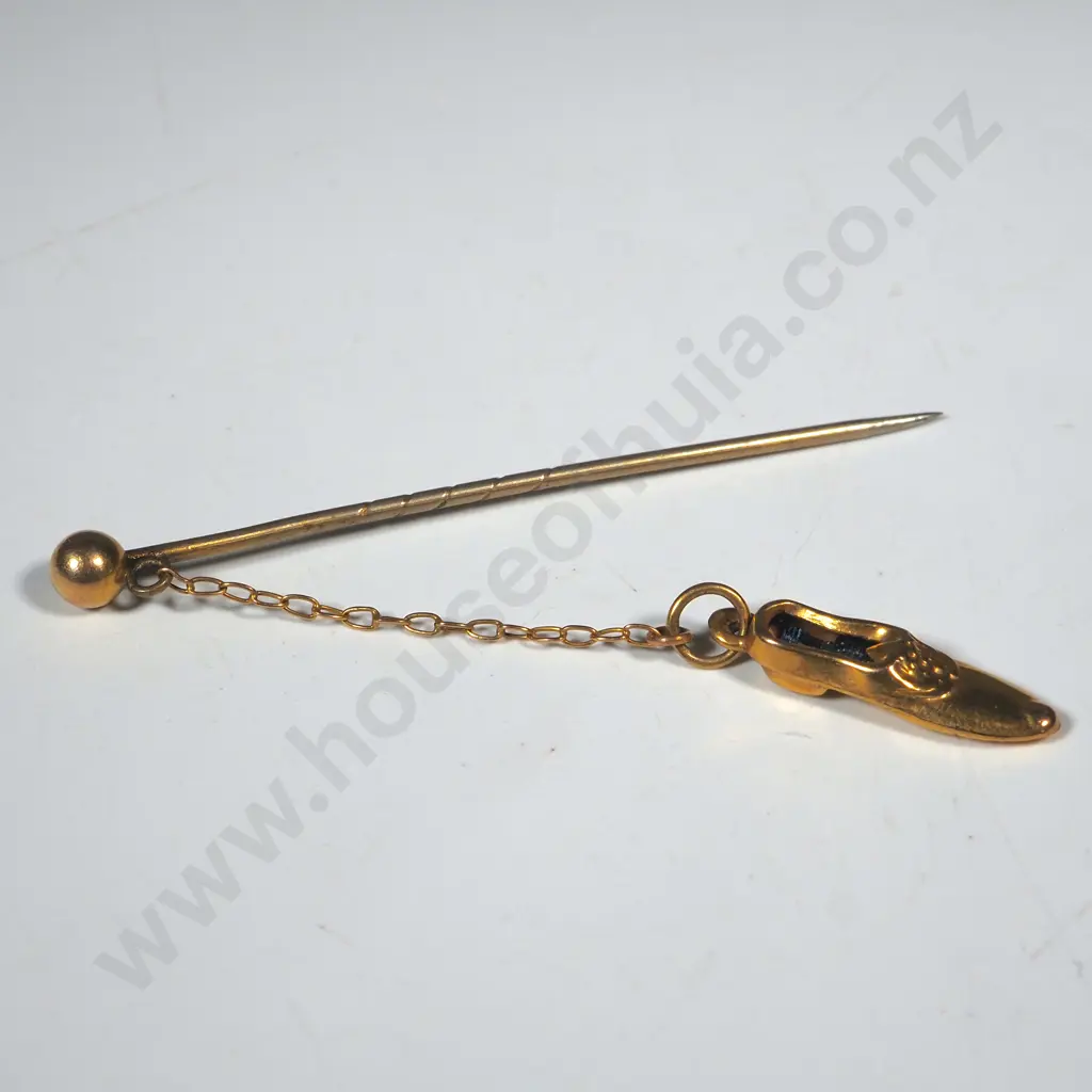 9ct gold shoe tie pin Image 1++