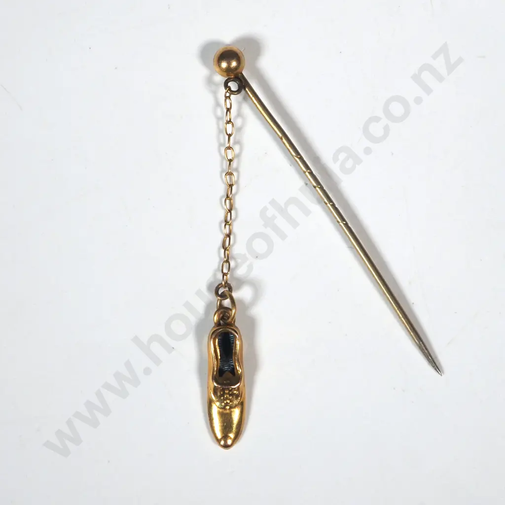 9ct gold shoe tie pin Image 1++