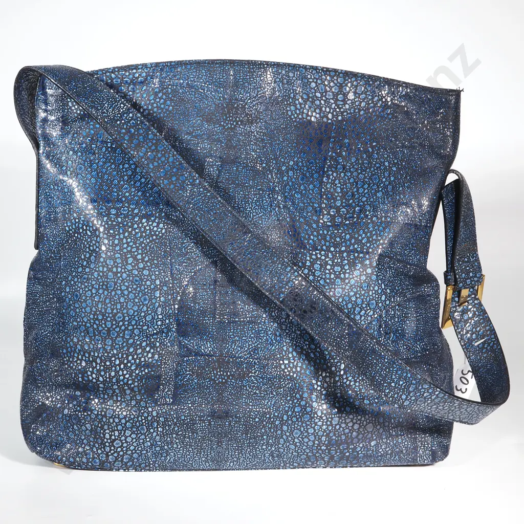 Escada Faux Snake Skin Handbag Image 1++