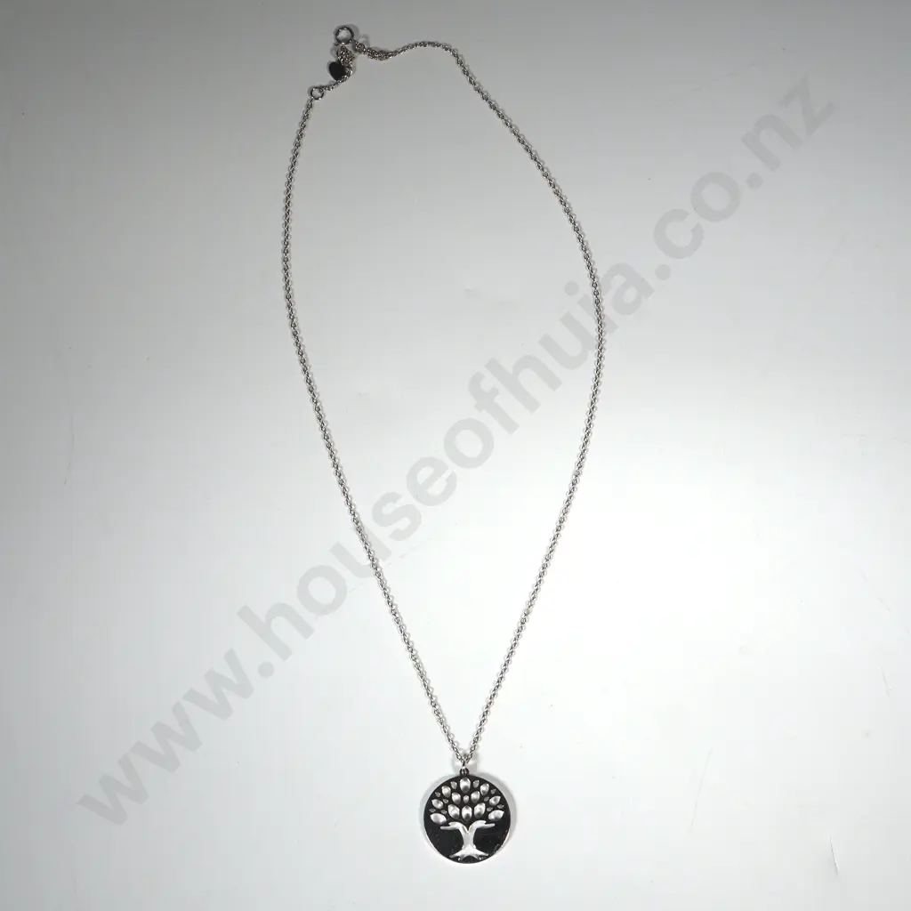 Sterling Silver Tree Of Life Pendant On Chain Image 1++