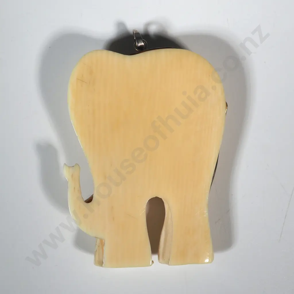 Ivory Pendant in The Form Of An Elephant  Image 1++