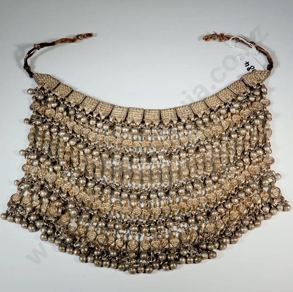 Yemeni Jewish Silver Heavy Necklace  Image 1++
