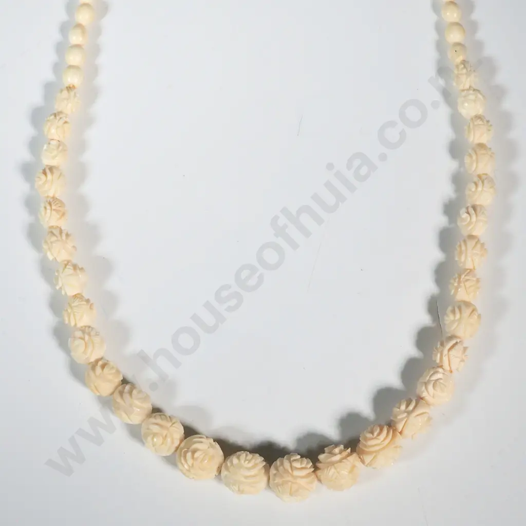 Vintage Ivory Necklace Image 1++