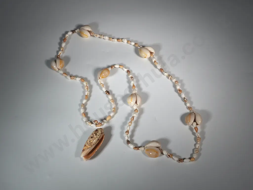 Shell Necklace w Shell Pendant. Image 1++