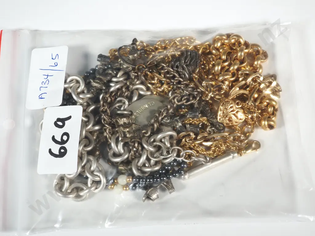 Faux Tiffany & Co Necklace, Charm Bracelet, Gold Coloured Bracelets & Necklaces Image 1++