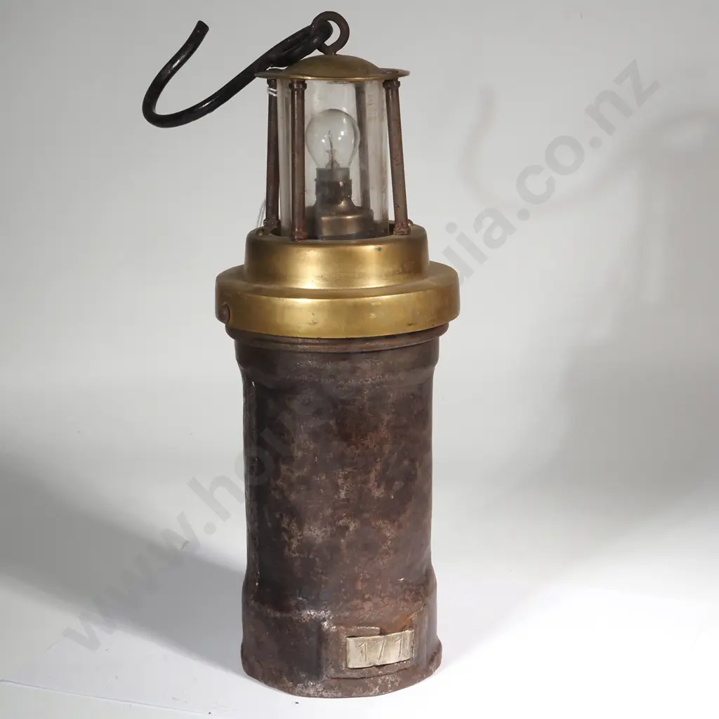 Brass & Iron Miner's?   Lamp Image 1++