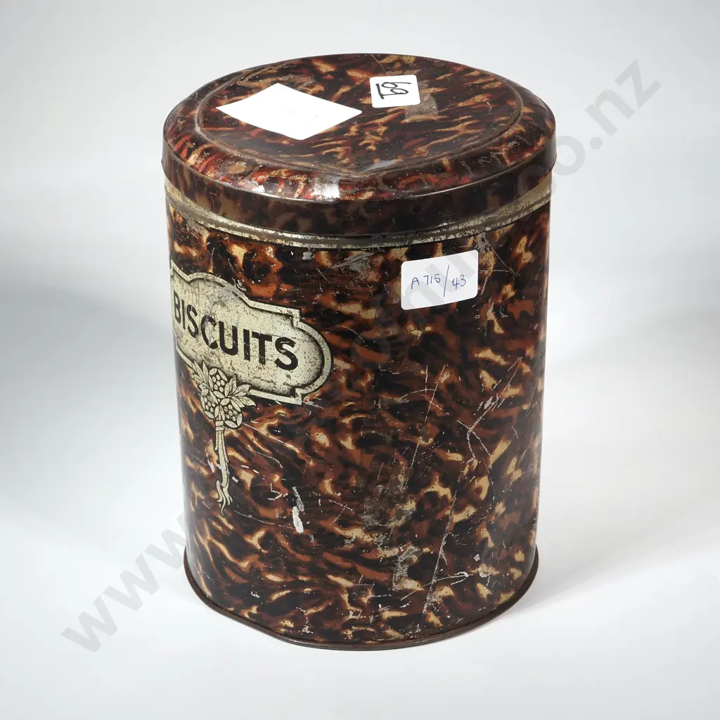 Large Vintage Biscuit Tin with Paint Effect  Containing A Large Quantity Of Marbles. Image 1++