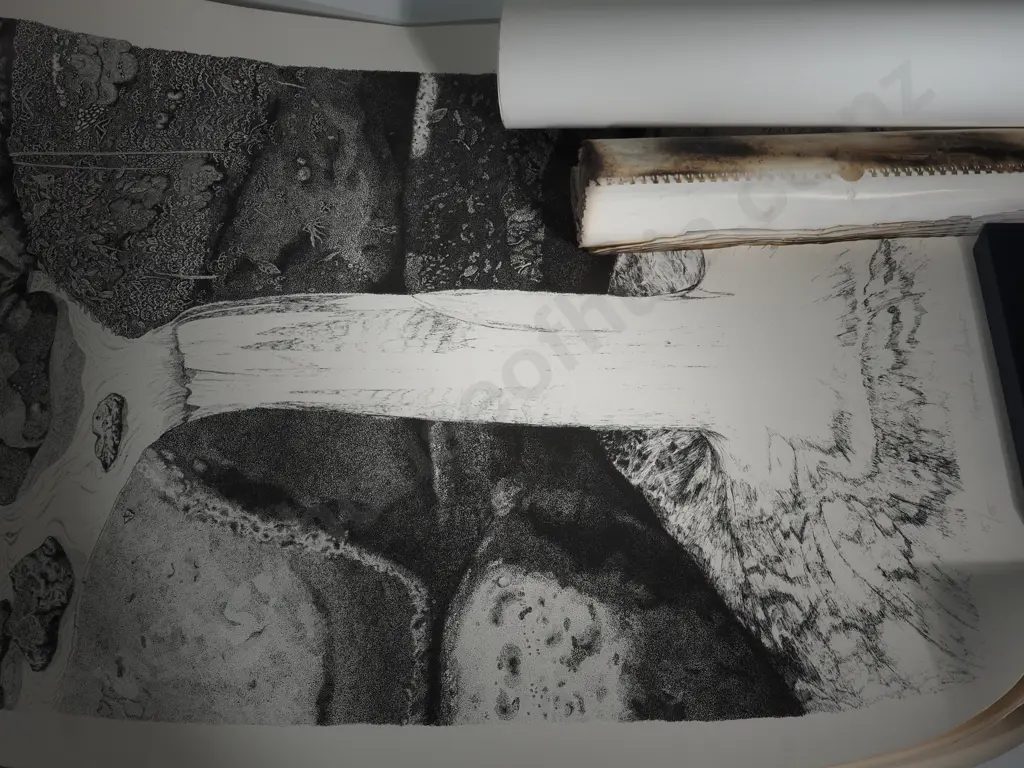 The "Donald James Waters Lest We Forget Calendar  For 1993 (Burnt), Four Black & White Prints "Monowhai Splendour" Image 1++