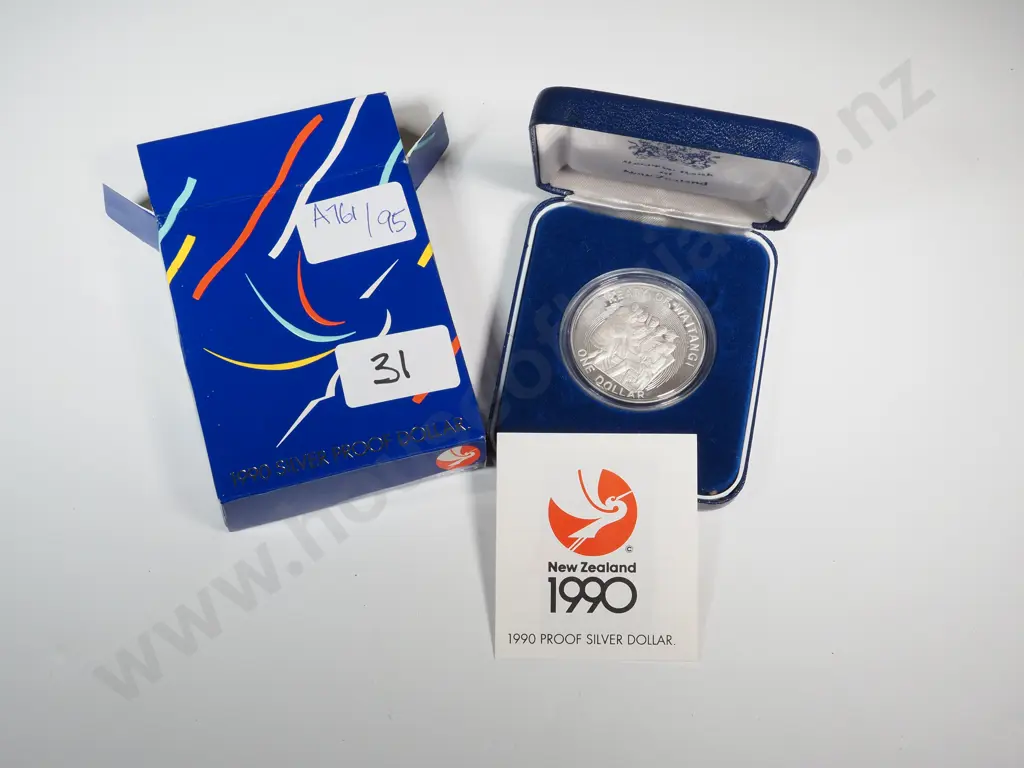 1990 Silver Proof Dollar  Image 1++