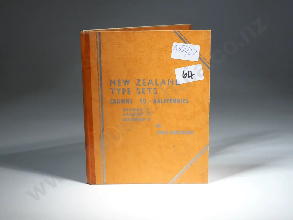 Bertrand New Zealand Type Set Album - Missing Waitangi & 1953 Crowns - 1940 & 1953 Half Crowns  Image 1++