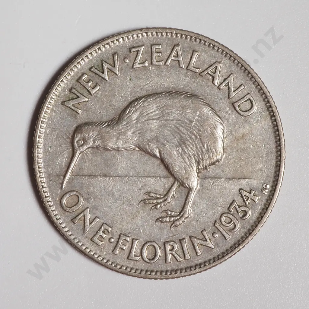 1934 New Zealand Florin  Image 1++