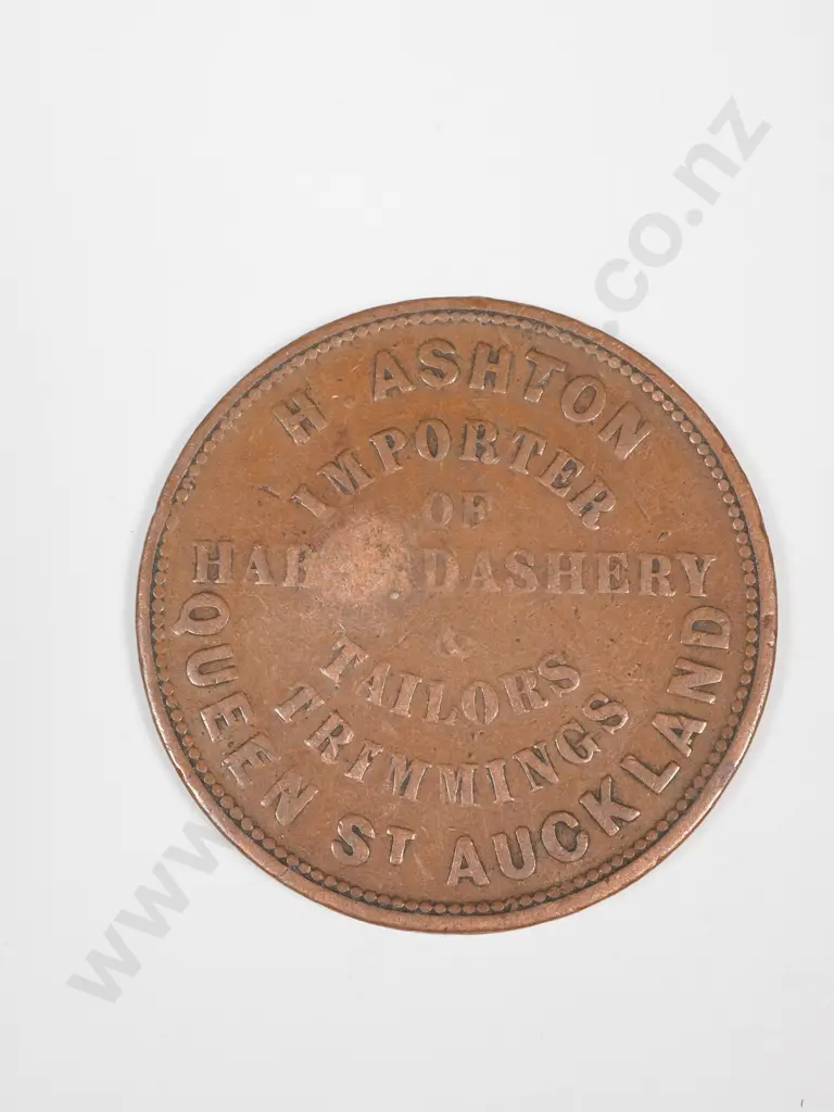 1863 New Zealand H Ashton Importer of Haberdashery Auckland  Image 1++