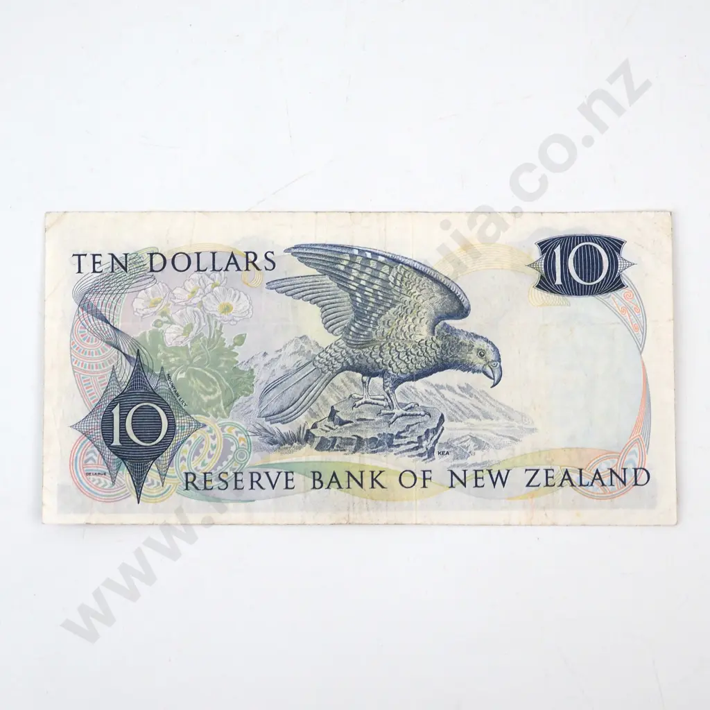 New Zealand Ten Dollar Wilks Banknote  Image 1++