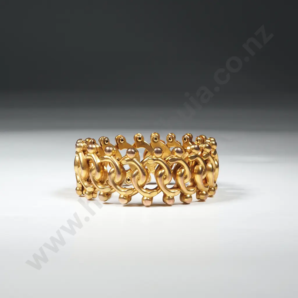 Antique 9ct Gold Expanding Bracelet Image 1++