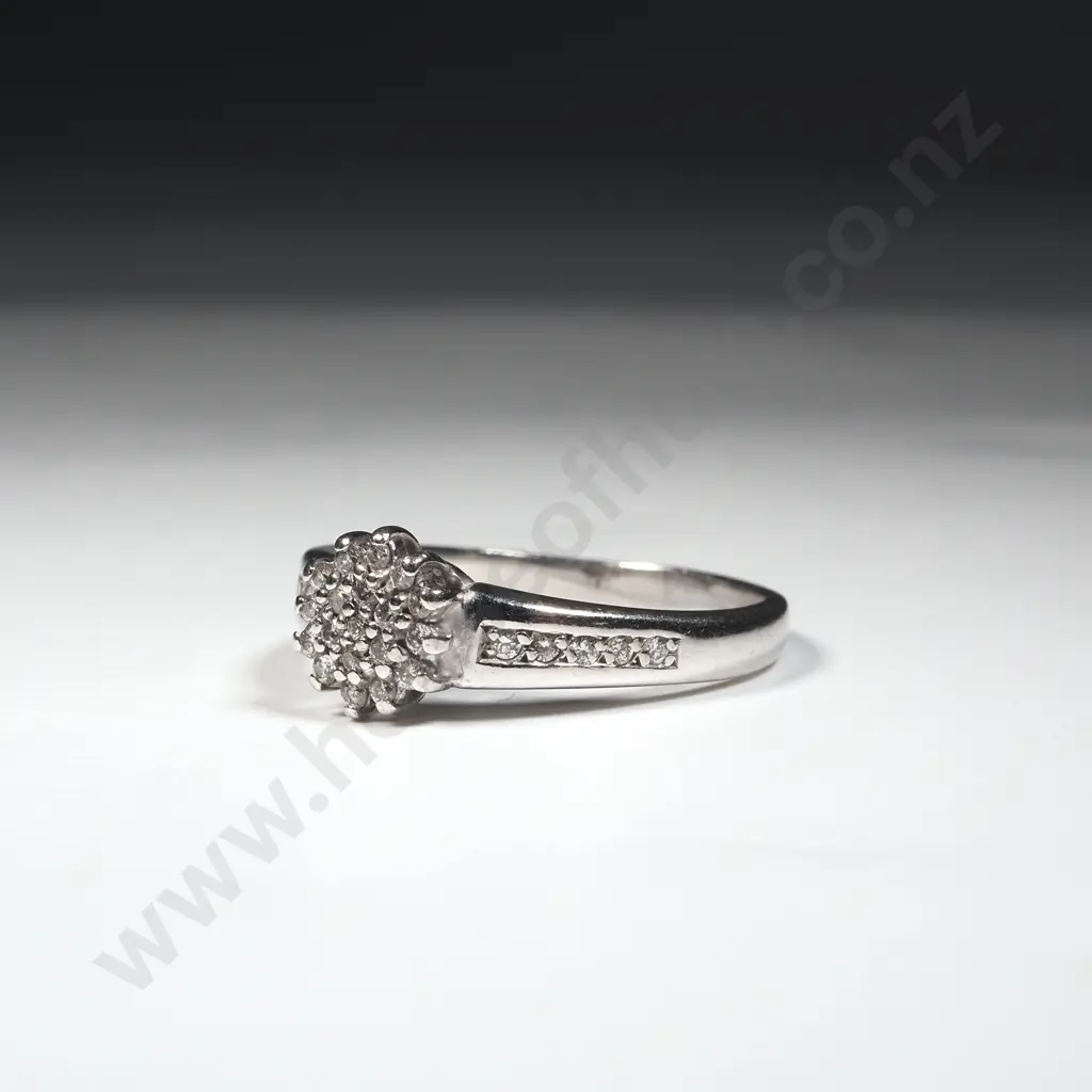 18ct White Gold & Diamond Ring - Valued at $4,700.00 Image 1++